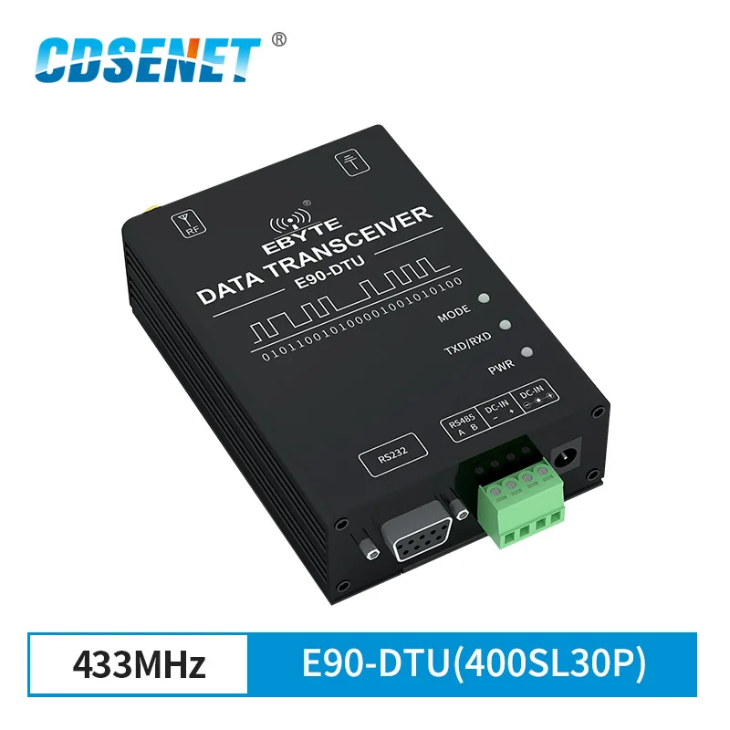 SX1268 LoRa Modem Transmission Station 400Mhz RS232 RS485 30dBm 10Km Range Wireless Lora Transmitter CDSENET E90-DTU(400SL30P)