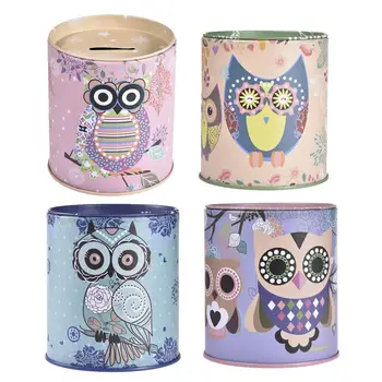 

Cartoon Owl Piggy Bank School Supplies Pen Holder Student Gift Decorative Money Saving Banks Owl Pencil Holder Desk Organizer #N