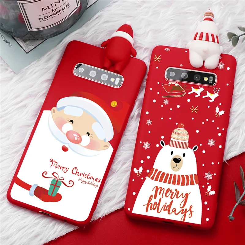 

Christmas Case For Samsung Galaxy S8 S9 S10 Plus S10E S6 S7 Edge J4 Plus J7 Prime J5 2017 Note 8 9 10 Pro Plus Santa Claus Coque