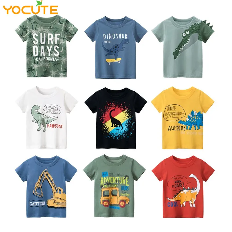 Kids Clothing T-Shirt Childern Toddler Boy Baby-Boys Cartoon-Design Cotton Summer New