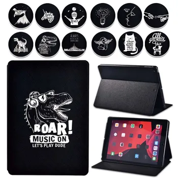 

Tablet Case for Apple IPad 2/3/4/IPad Mini 1/2/3/4/5/ipad 8/iPad Air 2/3/iPad Pro Painting Series Ultra-thin Leather Tablet Case