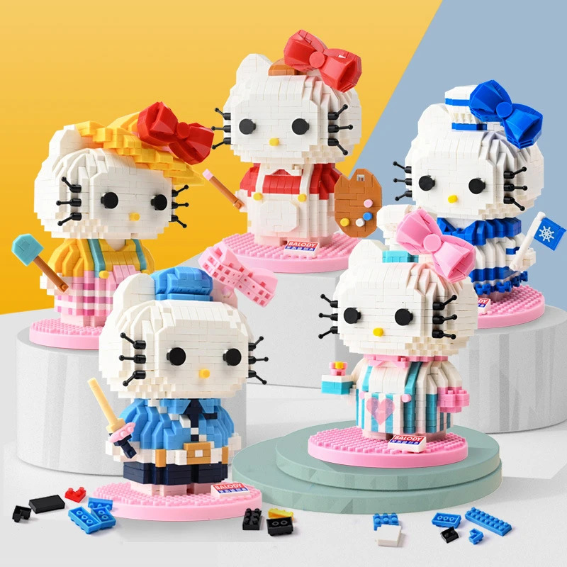 Bloeden Tablet opschorten Hello Kitty Bouwstenen Kid 'S Educatief Assembleren Speelgoed Voor Meisjes  Meisje Verjaardagscadeau Compatibel Met Lego Anime Figuren|Blokken| -  AliExpress