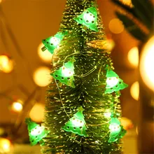

2m 20leds Christmas String Lights Santa Claus Rainbow Elk Sock Fairy LED Lamp for Home Room Garden New Year Holiday Decorative