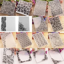 Fundo borda rendas starfish design em relevo plástico designfolder para scrapbook diy álbum de fotos cartão de gravação pasta