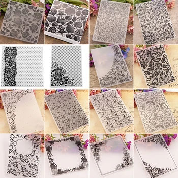 

Background Border Lace Starfish Embossed Design Plastic DesignFolder For Scrapbook DIY Photo Album Card Embossing Folder