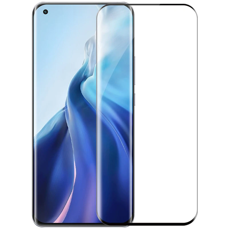 NILLKIN for Xiaomi Mi 11 Glass 3D CP+ Max Curved Anti-Burst Tempered Glass for Xiaomi Mi11 Mi 11 Ultra Pro Screen Protector