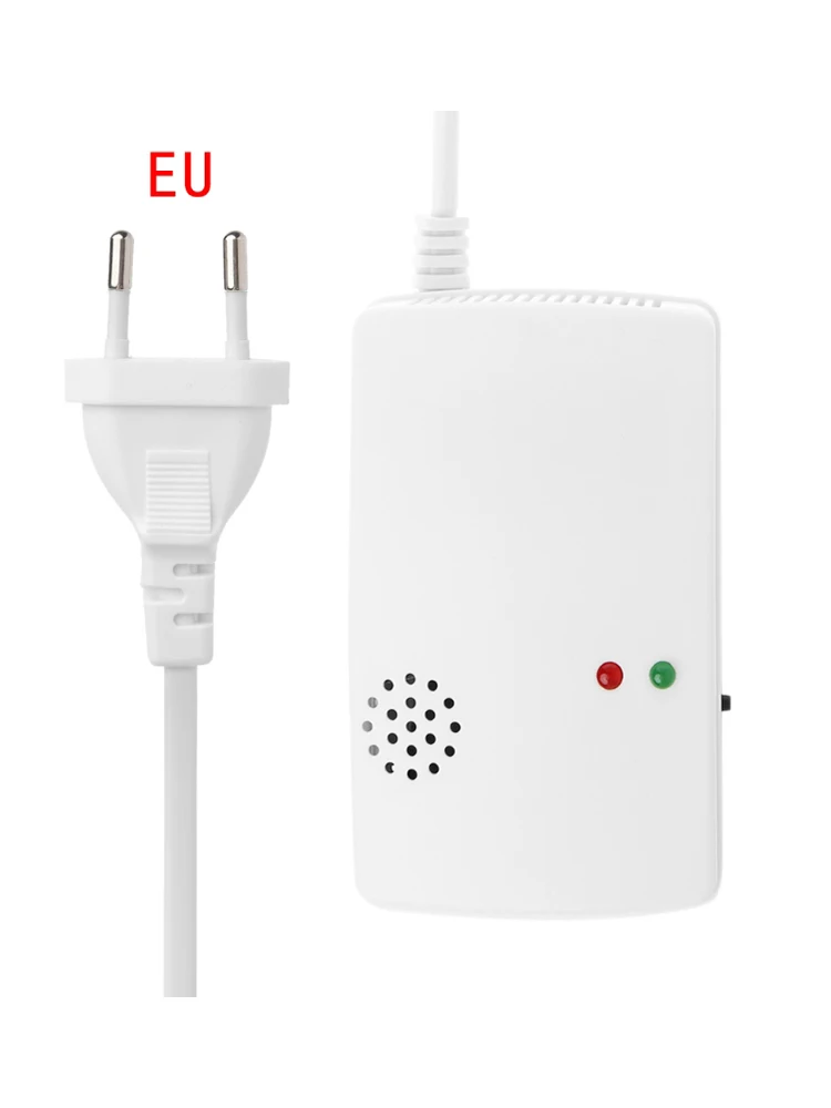 EU Plug Gas Leak Detector Sensor Combustible Propane Butane Methane Natural Gas Safety Warning Alarm System for Home wifi panic alarm Alarms & Sensors