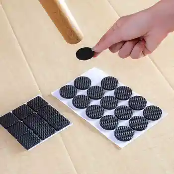 

12/48 PCS Table Chairs Foot Pads Thick Non-Slip Furniture Foot Mats Round TRP Silicone Mats Multifunction Pads