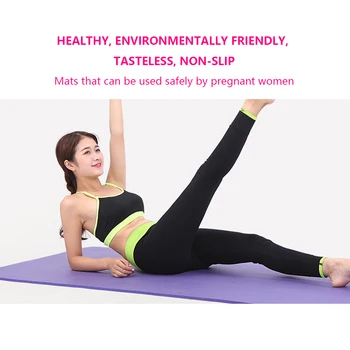 

Beginner Yoga Mat Extra Soft Moisture-Proof Mat Widen Thicken Indoor Sports Fitness Mat for Camping Hiking Travel