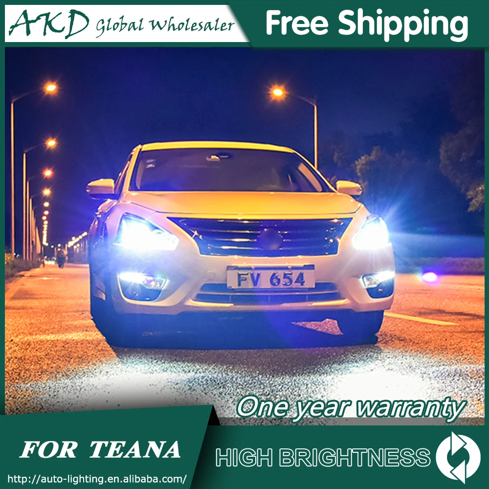 Головной светильник s для автомобиля Nissan Teana Altima 2013- DRL Дневной ходовой светильник светодиодный Биксеноновая лампа противотуманный светильник s автомобильные аксессуары
