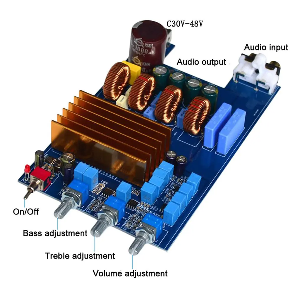 TPA3255 усилитель высокой мощности класса D HIFI 2,1 цифровой аудио усилитель плата Amplificador 300 Вт+ 150 Вт+ 150 Вт для домашнего кинотеатра DIY