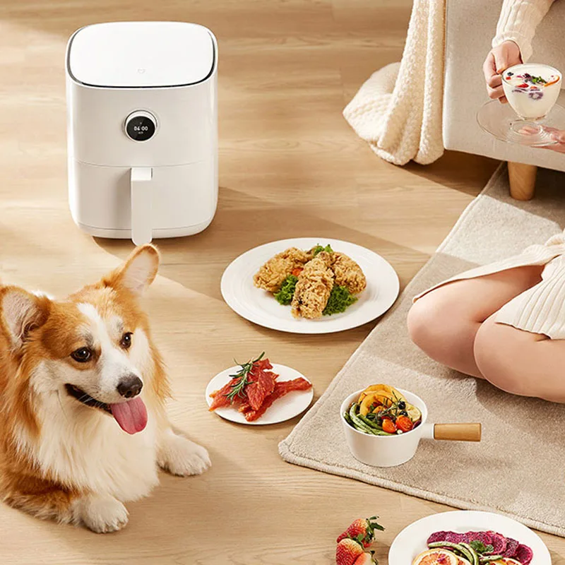 US $258.27 Xiaomi Mijia Smart Air Fryer 35L Deep Fryer Without Oil Low Fat Home Multifunction Airfryer 24H Cooking Appointment OLED Screen