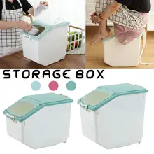 Контейнер для риса, Диспенсер, мерный стакан, коробка для хранения продуктов, ящики, герметичный контейнер для крупы, пыленепроницаемый кухонный Органайзер