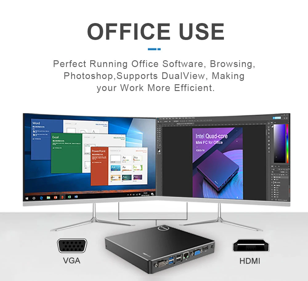 K900-F8L лицензированный Windows 10 Мини ПК безвентиляторный четырехъядерный Intel J3160 WiFi компьютер офисный школьный игровой неттоп VDI промышленный ПК