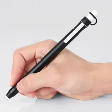 Сенсорный защитный колпачок карандаша Черный алюминиевый сплав съемный три части защитный рукав высокое качество тонкий контроль черный серебристый