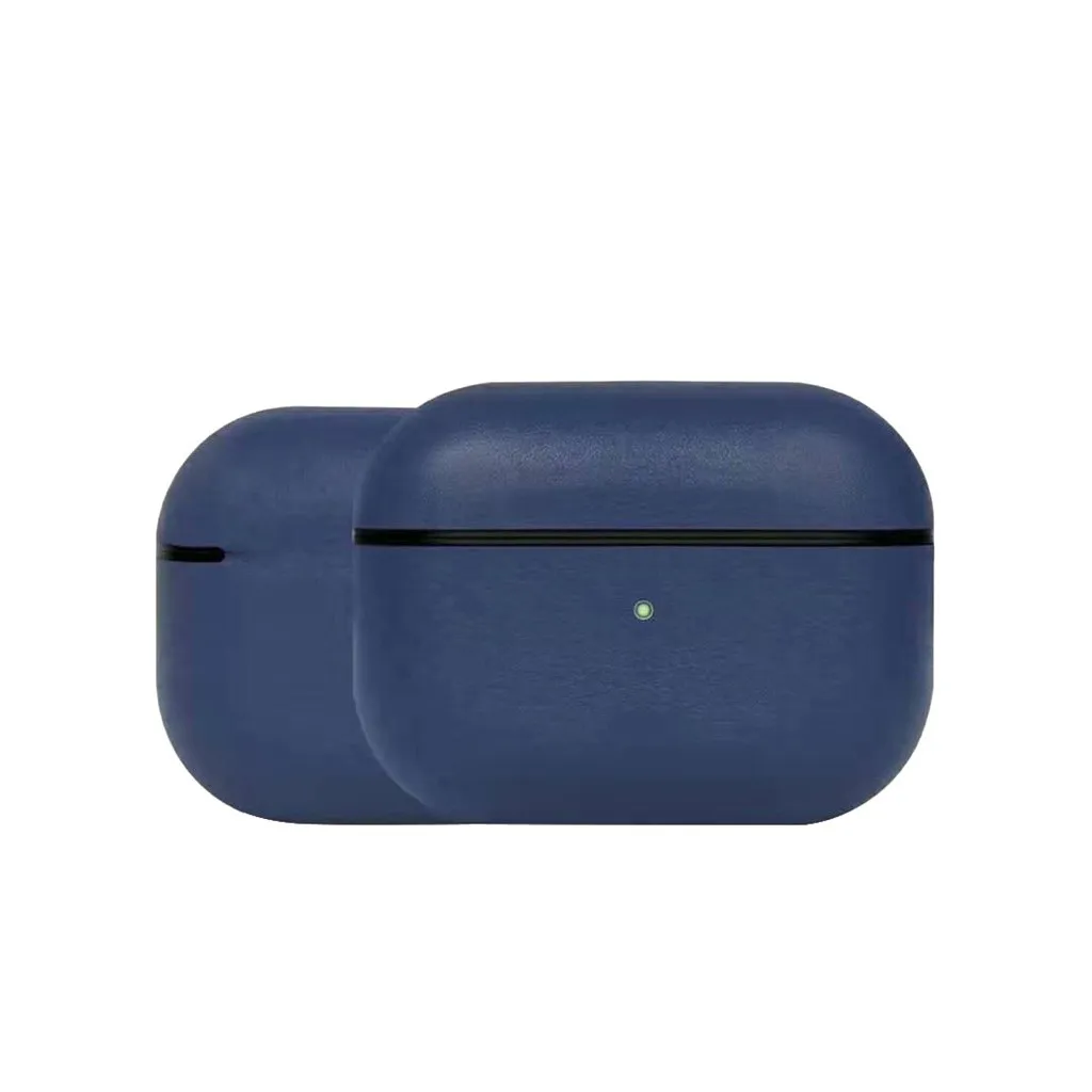 BU Ouhaobin чехол для наушников s для AirPods Pro кожаные наушники защитный чехол кожный чехол Аксессуары для AirPods Pro Наушники - Цвет: BU