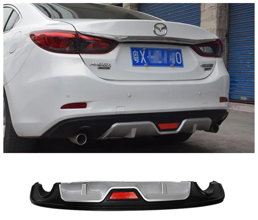 

High quality ABS Car Rear Trunk Lip Spoiler Bumper Diffuser Protector Fits For MAZDA 6 ATENZA M6 2014-2018 years