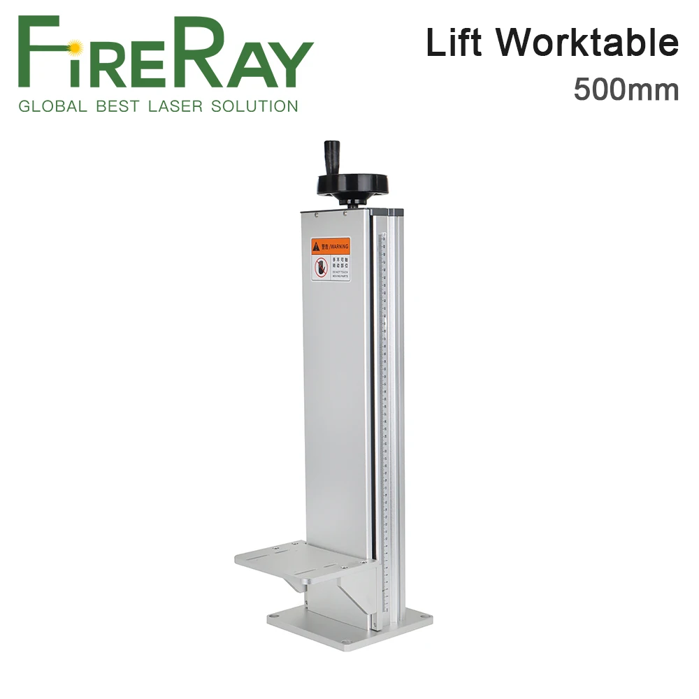 FireRay Laser Marking Part Lift Worktable Z Axis Lifting Column Stand 500mm for Co2/Fiber Laser Engraving Marking Machine