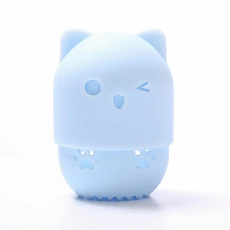 Sky Blue Дорожный мягкий чехол для сушки яиц, портативный держатель спонжа, антиосенняя квадратная губка, подходит для отдыха и путешествий, товары первой необходимости - Цвет: Sky Blue