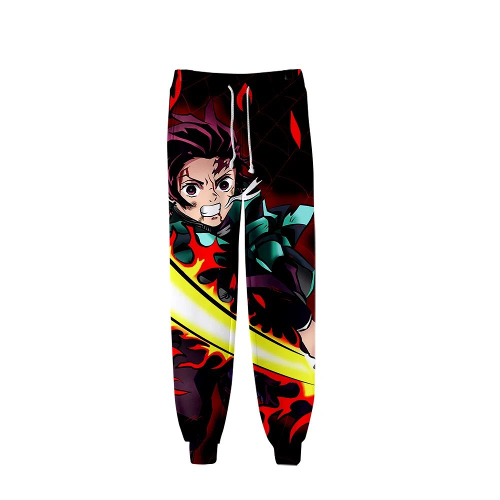 Fashion 3D Ghost Blade Youth Jogging Sweatpants Men's Ladies Black And White Plaid Style Hip Hop Trousers Autumn