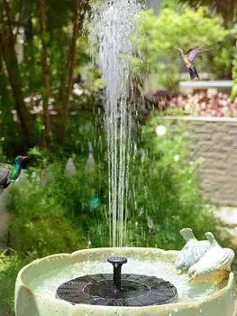 

Solar Power Fountain Pump Panel Watering Kit Garden Plants Watering Power Fountain Pool Pond Submersible Watering Waterfall