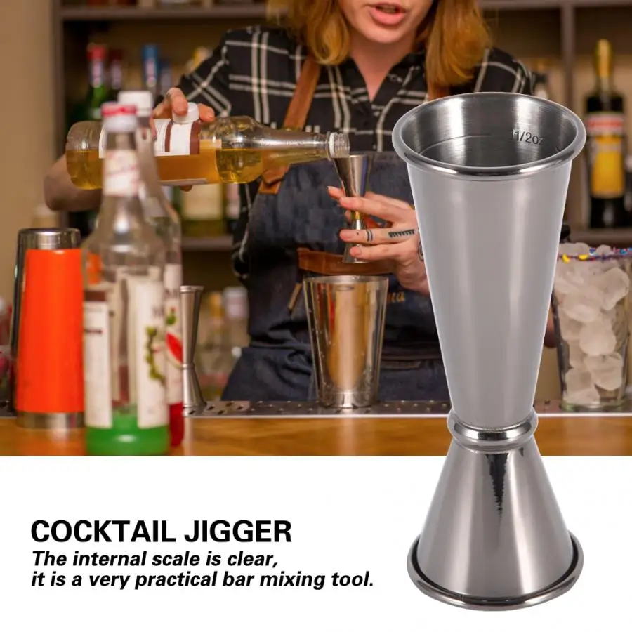 Wine Jigger 304 нержавеющая сталь бар вино шейкер для коктейлей двойной мерный стаканчик бартендинг измерительный инструмент шейкер для коктейля барные аксессуары