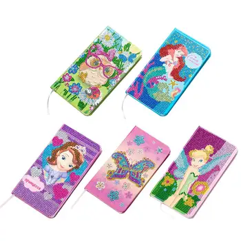 

Newest Painting Notebook Innovative Cartoon DIY Diamond Painting Diary Book For Primary Students