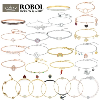 

High Quality Original SWA SL019 Bracelet Small Ladybug Butterfly Swallow Heart-shaped Fashion Luxury Bracelet Woman Jewelry Gift