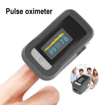 

Smart home Fingertip Band Magic Head Square Blood Monitor with LED Screen Digital for SpO2 Lanyard Tester Tool Pulse Oxymeter