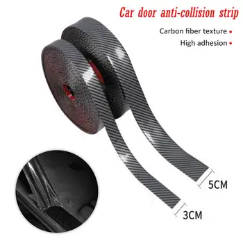 

Car Stickers Door Sill Sticker Protector Carbon Fiber Bumper Strip Protect Anti-collision Scratchproof Sticker Car Accessories