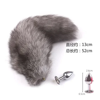 Separable Anal Plug Real Fox Tail Butt Plugs For Women Adults Sex Game Products Women Men Sex Toys For Couple Cosplay 6