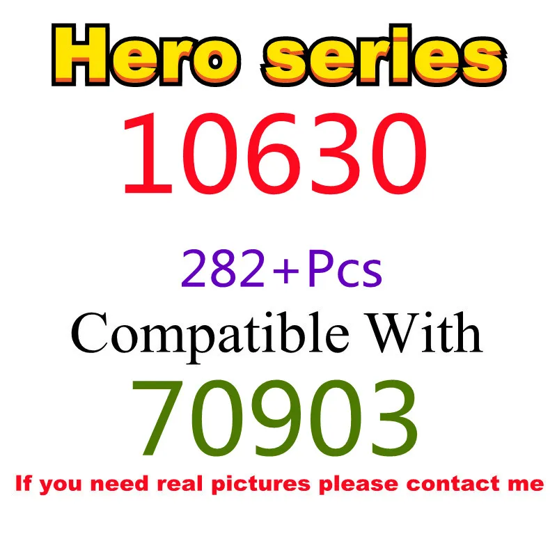 

282Pcs 10630 Building Block Toy Hero Series 70903 Assembled Building Block Children's Toy Gifts