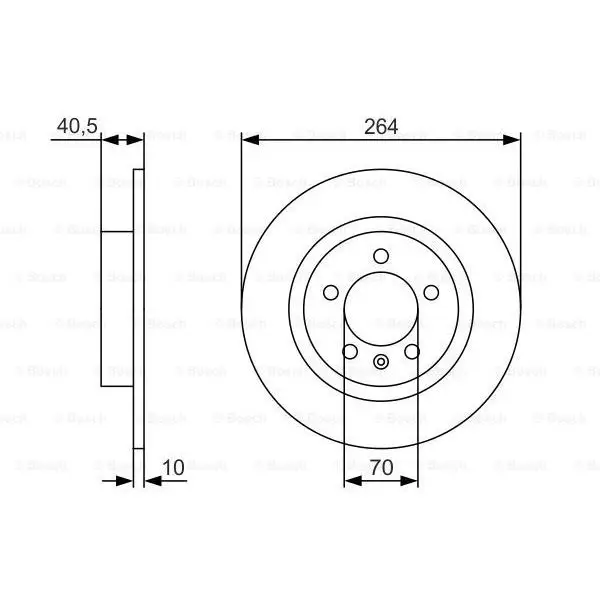 Тормозной диск BOSCH 0986479S88