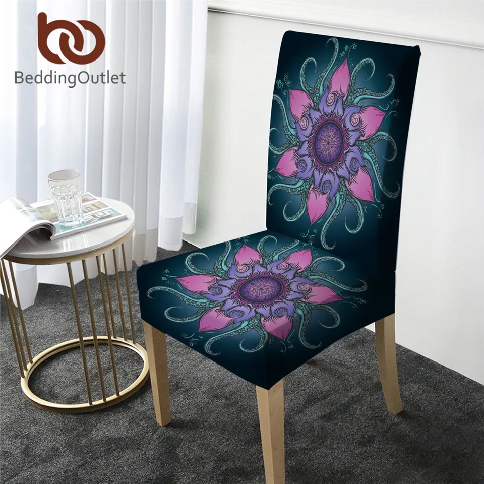 BeddingOutlet Чехол для стула в виде осьминога цветочный чехол морские животные