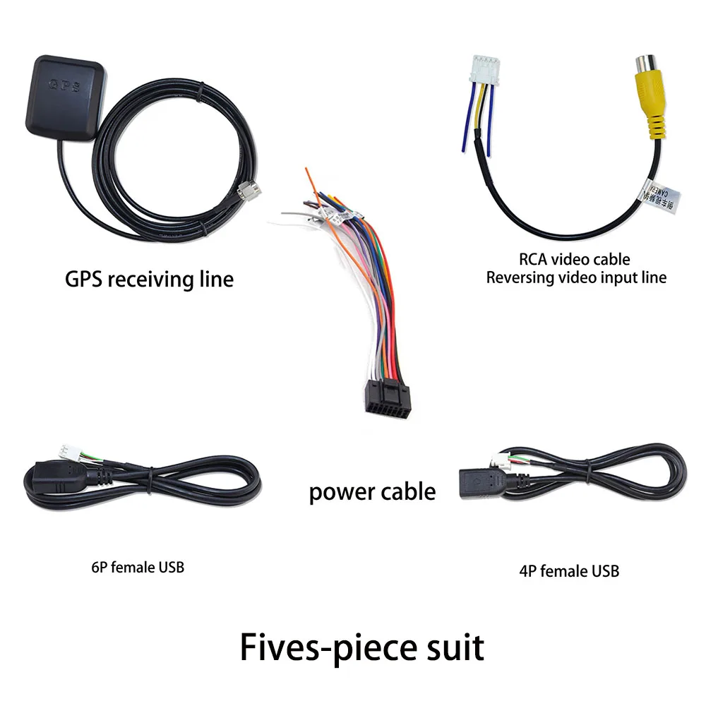 Car Head Unit Stereo Wire Harness Kits audio cable car wire cable adapter audio speaker cable car stereo accessories audio signal cable audio speaker wiring kit electronic wire cable electrical wire cable Compatible For XY AUTO Android Solution Interface RCA USB Audio and Video Cable