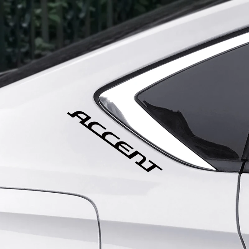 4 шт. автомобильные светоотражающие наклейки из ПВХ для Hyundai Accent Auto|Наклейки на