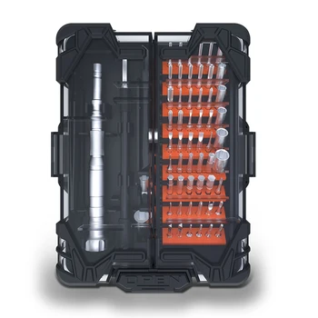 

62 In 1 High Precision Screwdriver Set With 54 Driver Bit And Extension Soft Rod Clock Smartphone Repair Tool