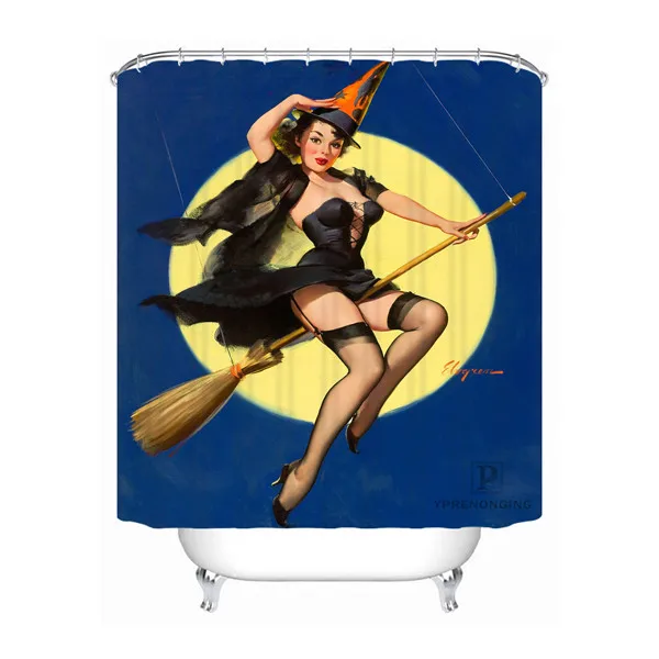 Shower Curtain Пользовательские Etor Милая Соблазнительная девушка ванная комната приемлемая занавеска из полиэстеровой ткани занавеска для ванной#180318-37-20 - Цвет: Shower Curtain