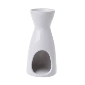 

White Ceramic Candle Holder Wax Oil Burner Fragrance Aromatherapy Candlestick