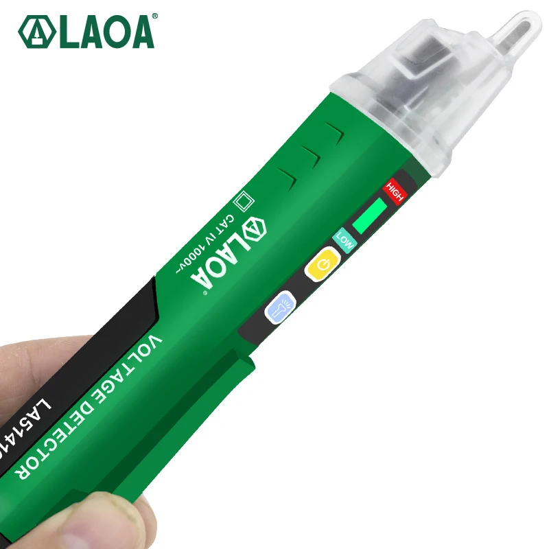 LAOA Voltage Meter Induction Probe Pen Detectors Smart Non-Contact Electric Sensor Tester Pen 90-1000V Current Electrician Tool — view 5