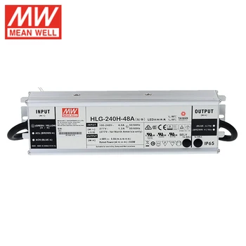 

MEAN WELL LED Power Supply HLG-240H-48A 48V Adjustable LED driver 110V/220V AC to 48V DC 5A 240W waterproof IP65 Transformer