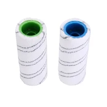 

S2 Pcs Roller Brush Set Wet Dry Hard Floor Vacuum Cleaner Replacement for Karcher FC3 FC5 Accessories Kit
