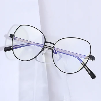 

Reven Jate 3001 Anti Blue Ray Light Blocking Full Rim Alloy Metal Eyeglasses frame for Women Optical Eyewear Glasses Frame