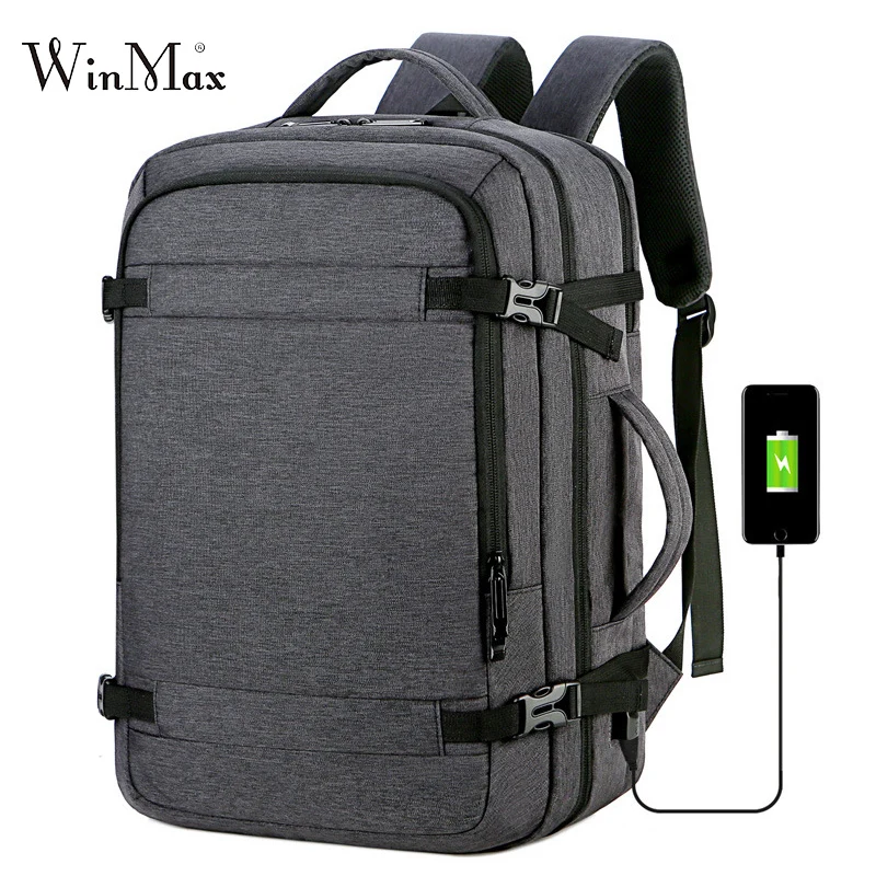 

Multifunction Travel Backpack for Business Male Mochila USB Charging 15.6" Laptop Backpack Large Capacity Backpack Man Daypack