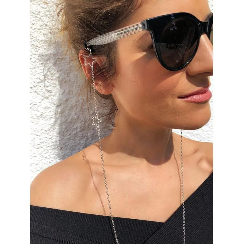 Fashion Lanyard Sunglasses Bead Mask Chains For Women Pearl Crystal Punk Eyeglasses Chains New Fashion Jewelry