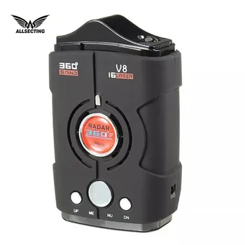 

V8 Russian/English Version 360 degree Full-Band-Scanning Voice Anti Radar Detector Car Radar Detector XK NK Ku Ka Laser