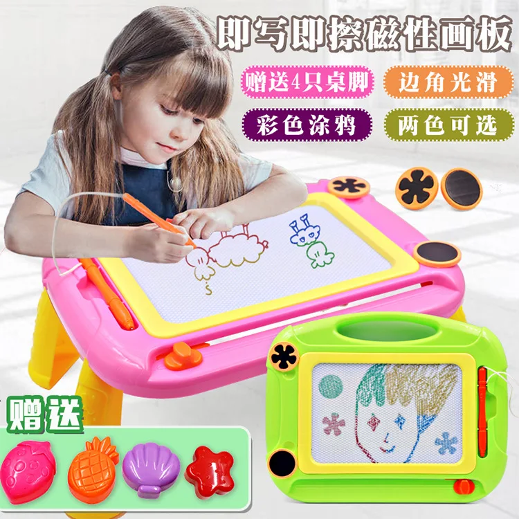

Micro for Children Magnetic Color Graffiti Braced Sketchpad Baby ENLIGHTEN Doing Homework Sketchpad Painted Educational Toy