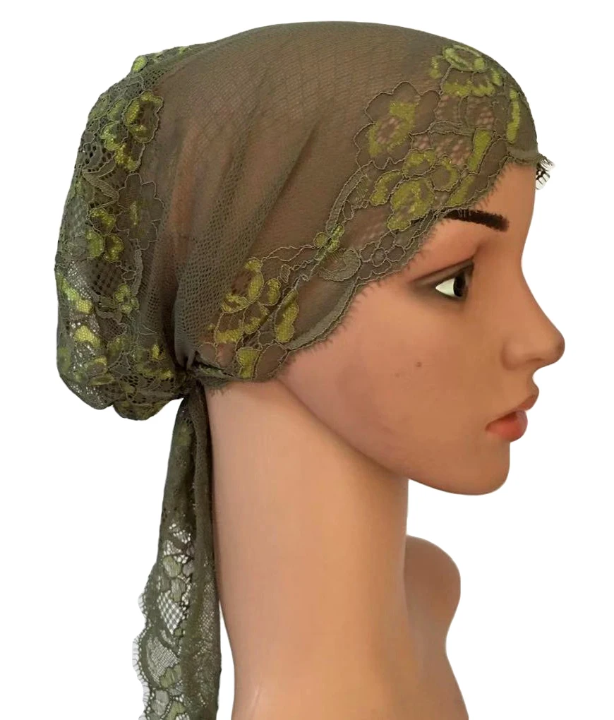 Новая женская мусульманская внутренняя шапка индийская шапочка для выпадения волос кружевная Шапка-тюрбан исламский головной платок