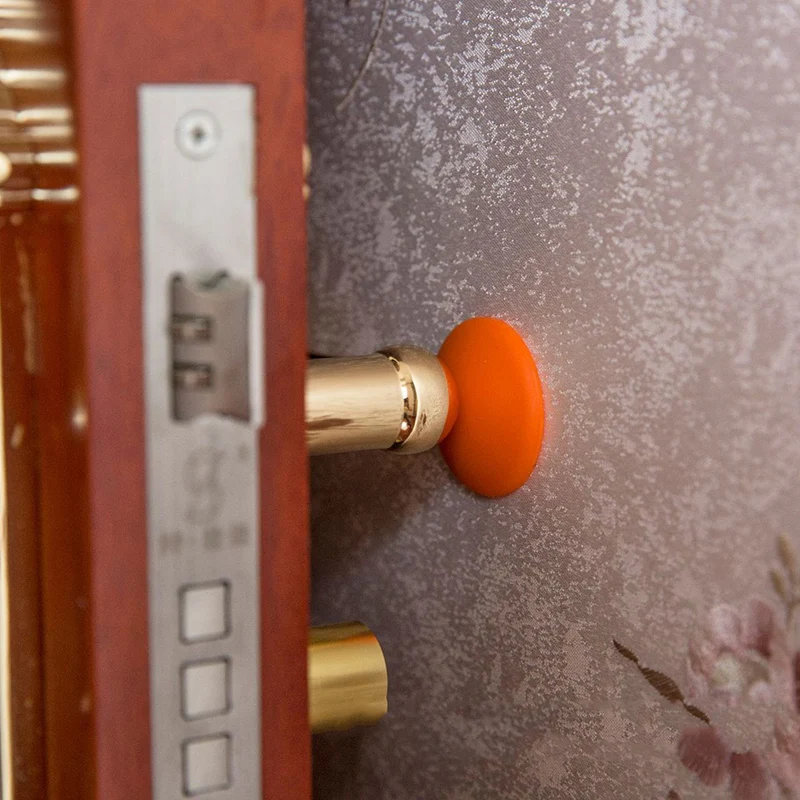 

Door stopper Doorknob Wall Protector Savor Shockproof Crash Pad Stop drop ship silicone door handle stopper 7 styles