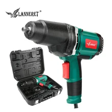 LANNERET 950 Вт Электрический ударный гайковерт 450-550Nm максимальный крутящий момент 1/2 дюймов Автомобильный разъем бытовой профессиональный гаечный ключ сменные инструменты для шин